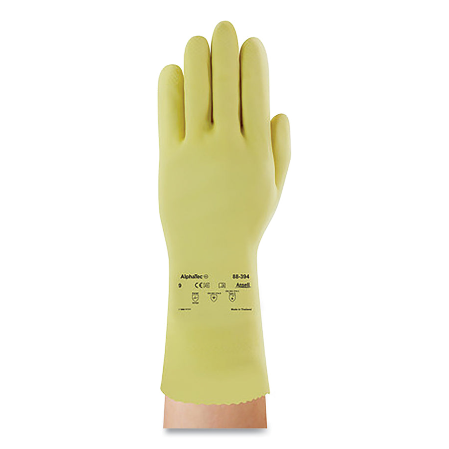 Ansell VersaTouch® Canners Gloves - ALPHATEC 88-394 YELLOW LTX 12" FISHSCALE 10