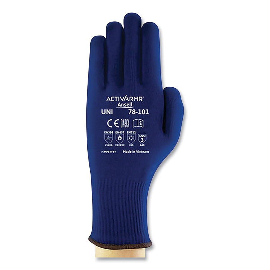 78-101 Knit Gloves, One Size, Blue, 12 Pairs