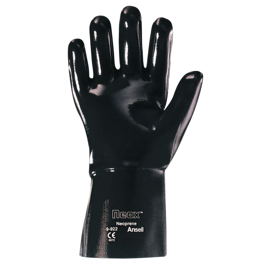 Neox Neoprene Gloves, Size 10, Black, 12 Pairs