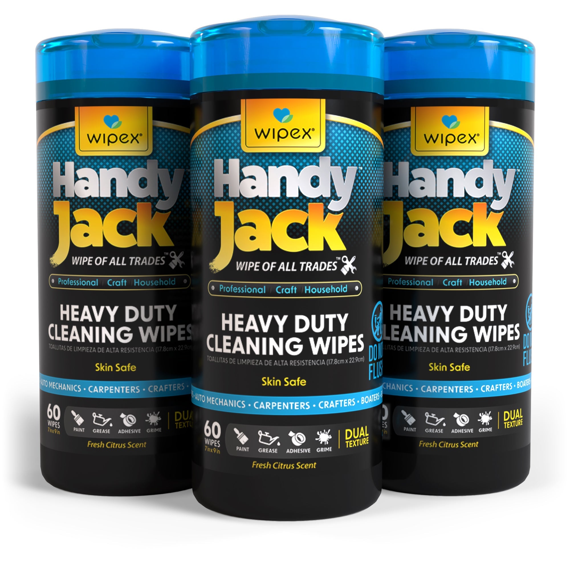 Wipex® Handy Jack® Heavy Duty Cleaning Wipes 60ct Canister