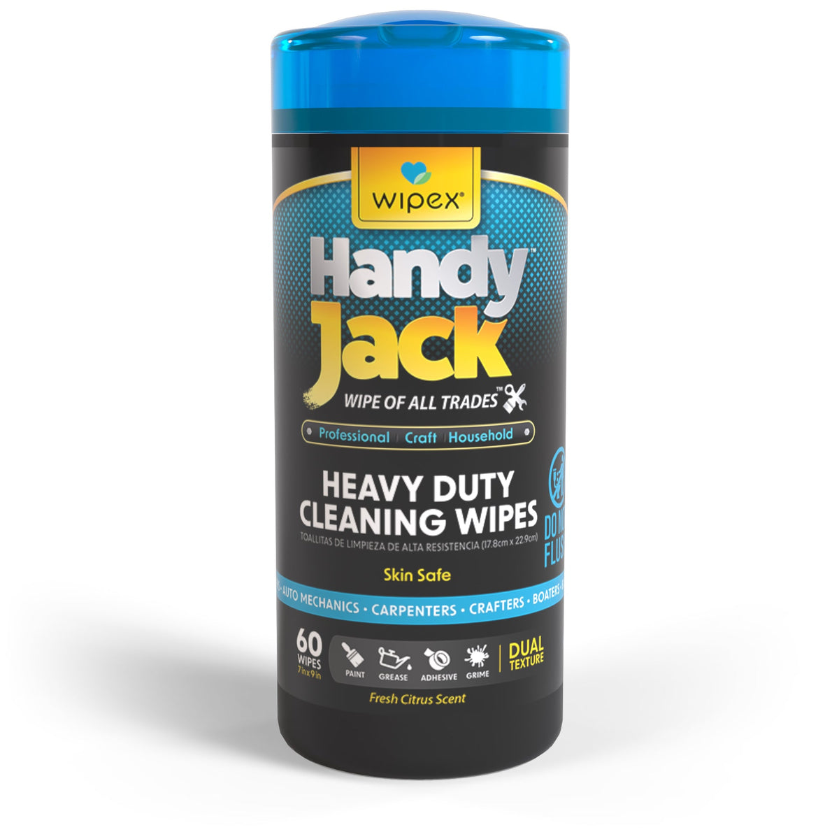 Wipex® Handy Jack® Heavy Duty Cleaning Wipes 60ct Canister