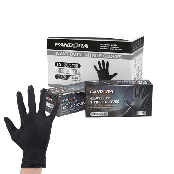Gloveworks HD Black Nitrile Gloves-Case of 1000 Gloves – The Glove