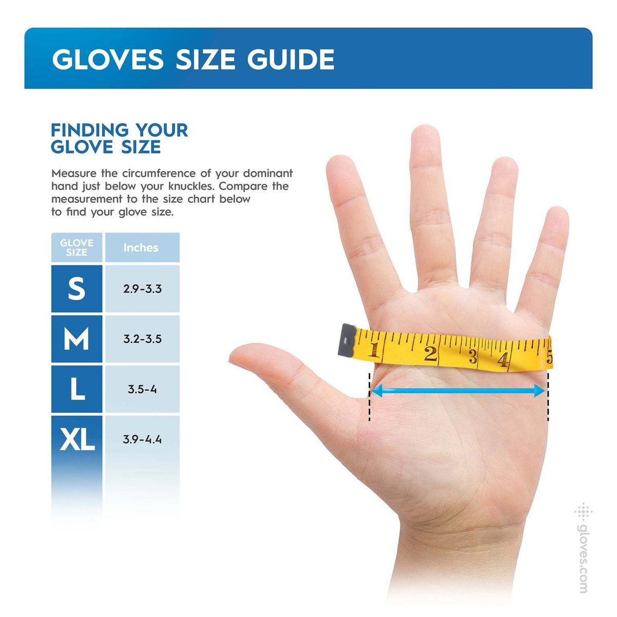 Ammex 500/Case 13 Mil - GlovePlus HD Blue Latex Exam Powder Free Disposable Gloves