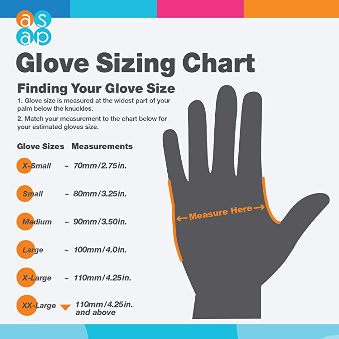 Nitrile gloves purchases all size